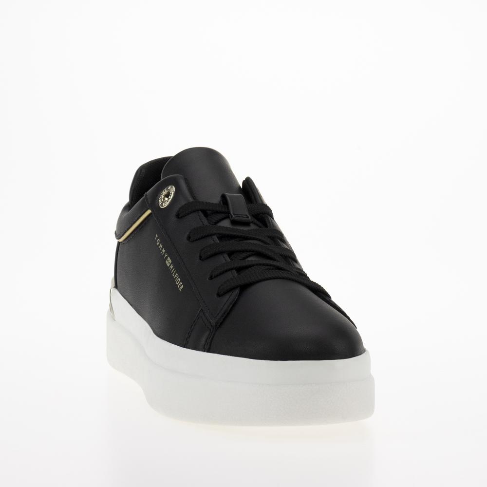 Cipő Tommy Hilfiger Lux Metallic Cupsole FW0FW07030-BDS - fekete
