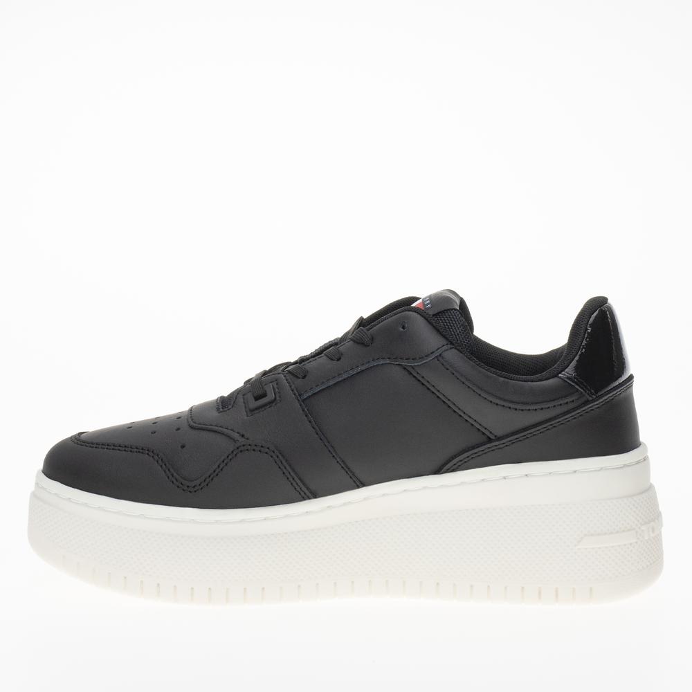 Cipő Tommy Jeans TJW Retro Flatform Charm EN0EN02421-BDS - fekete