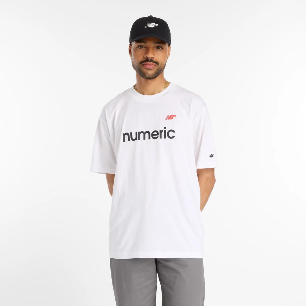 Férfi futópóló New Balance MT53704WT - fehér