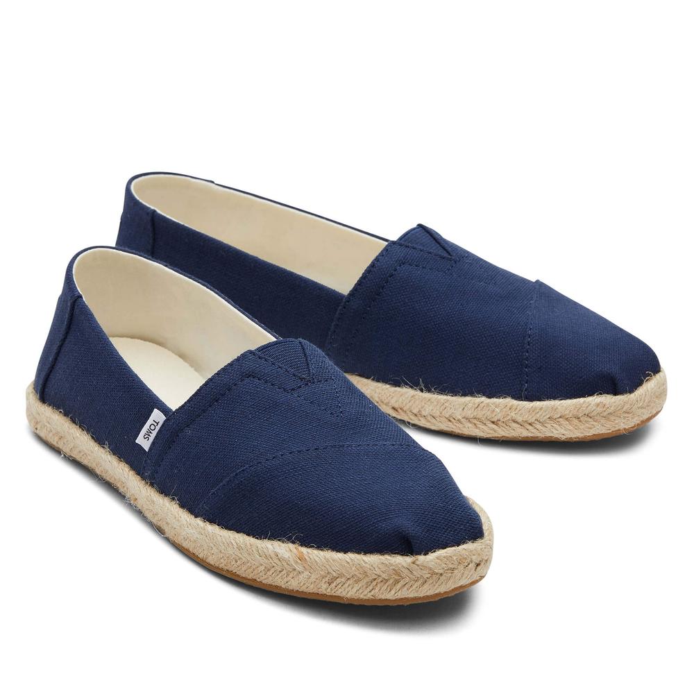 Cipő Toms Alpargata Recycled Cotton Rope Espadrille 10019674 - sötétkék