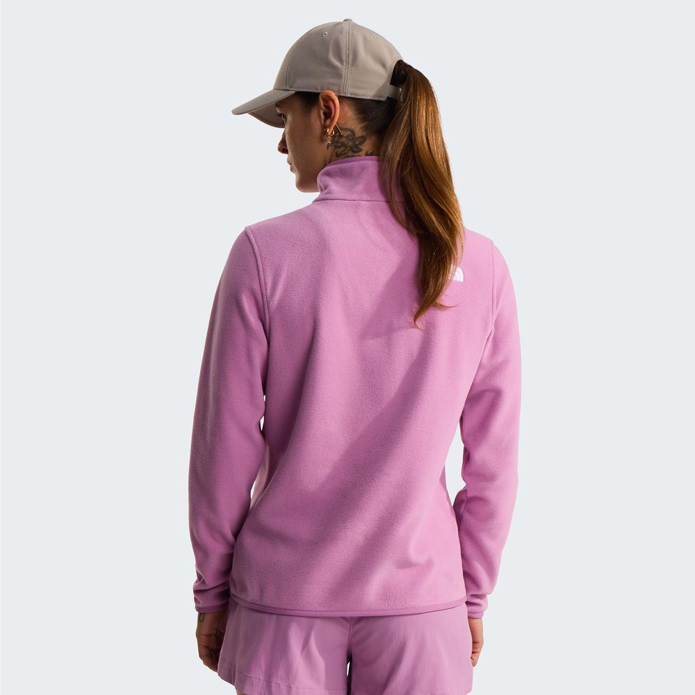 Pulóver The North Face Glacier 1/4 Zip Fleece 0A8D2JG6E1 - rózsaszín