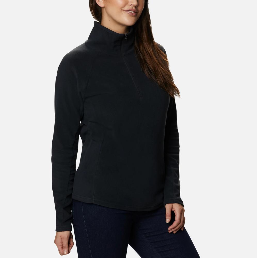 Női felső Columbia Glacial IV 1/2 Zip 1802201010 - fekete