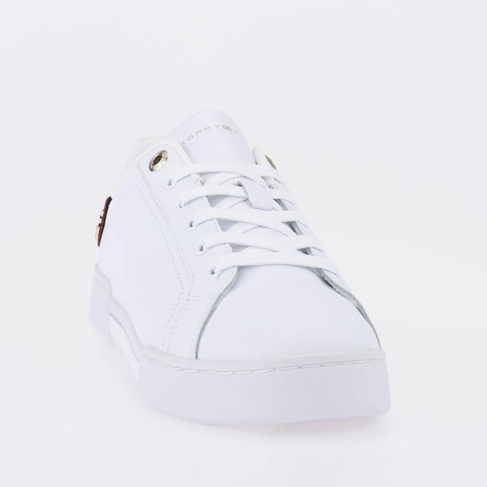 Cipő Tommy Hilfiger Button Detail Court FW0FW06733-YBR - fehér