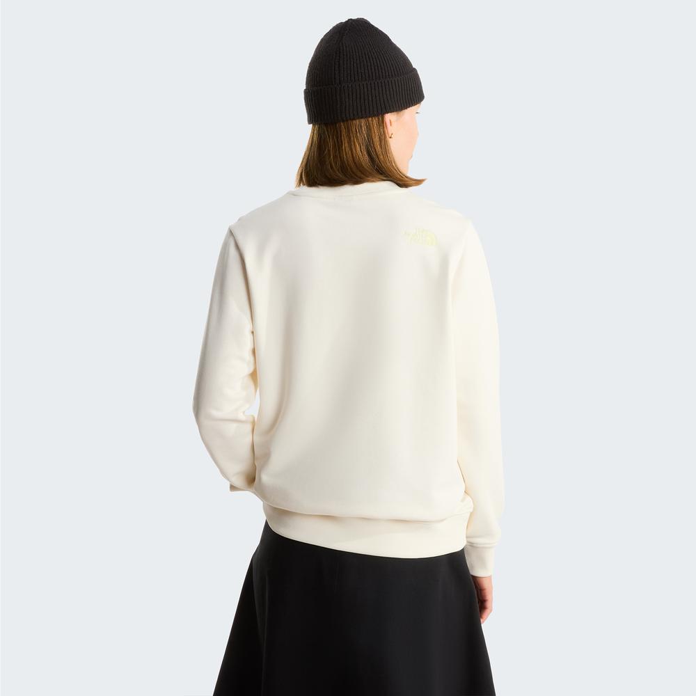 Női pulóver The North Face Drew Peak Light Crew 0A8C1EL7N1 - fehér