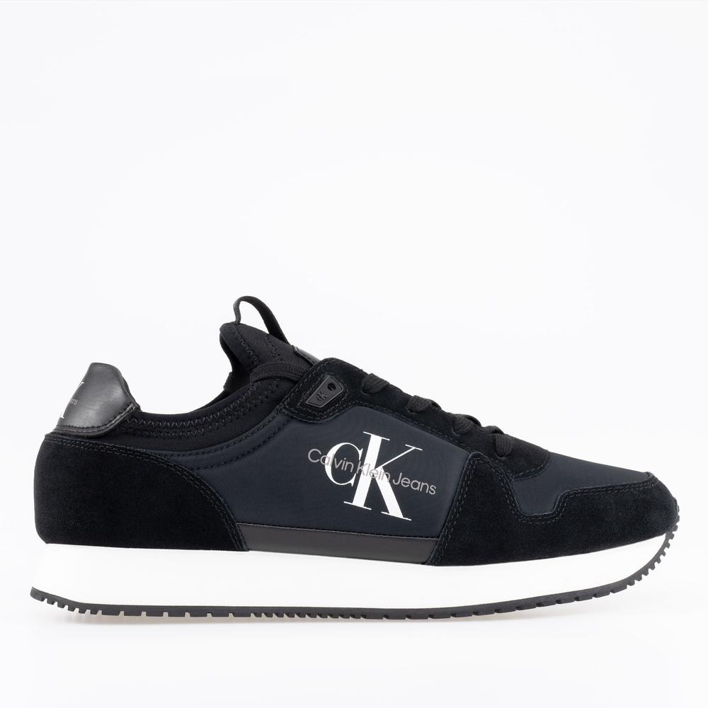 Cipő Calvin Klein Jeans Runner Sock Laceup YM0YM00553-01H - fekete