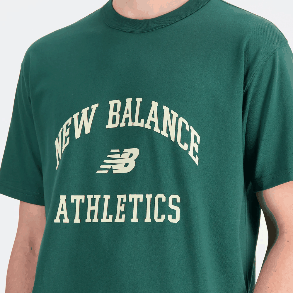 Férfi futópóló New Balance MT33551NWG - zöld