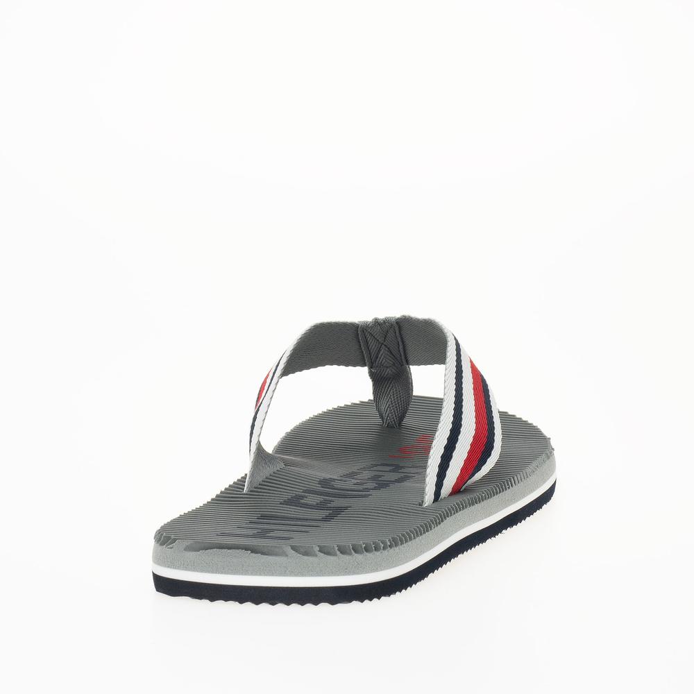 Flip Flop Tommy Hilfiger Massage Footbed Oly Beach Sandal FM0FM05025-PRT - szürke