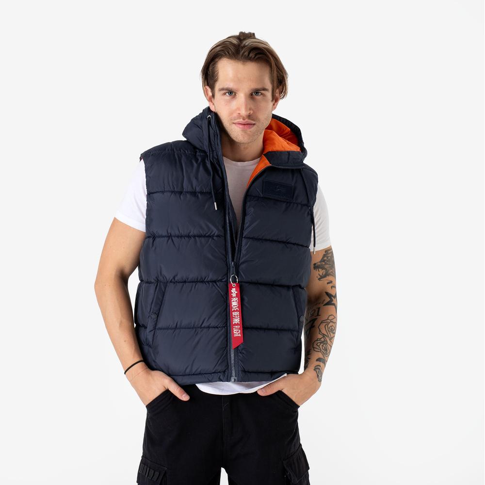 Mellény Alpha Industries Puffer Vest FD 11811007 - sötétkék