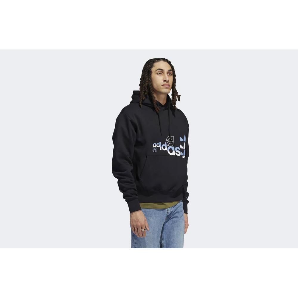 Pulóver adidas Originals Logo Play Hoodie H31323 - fekete