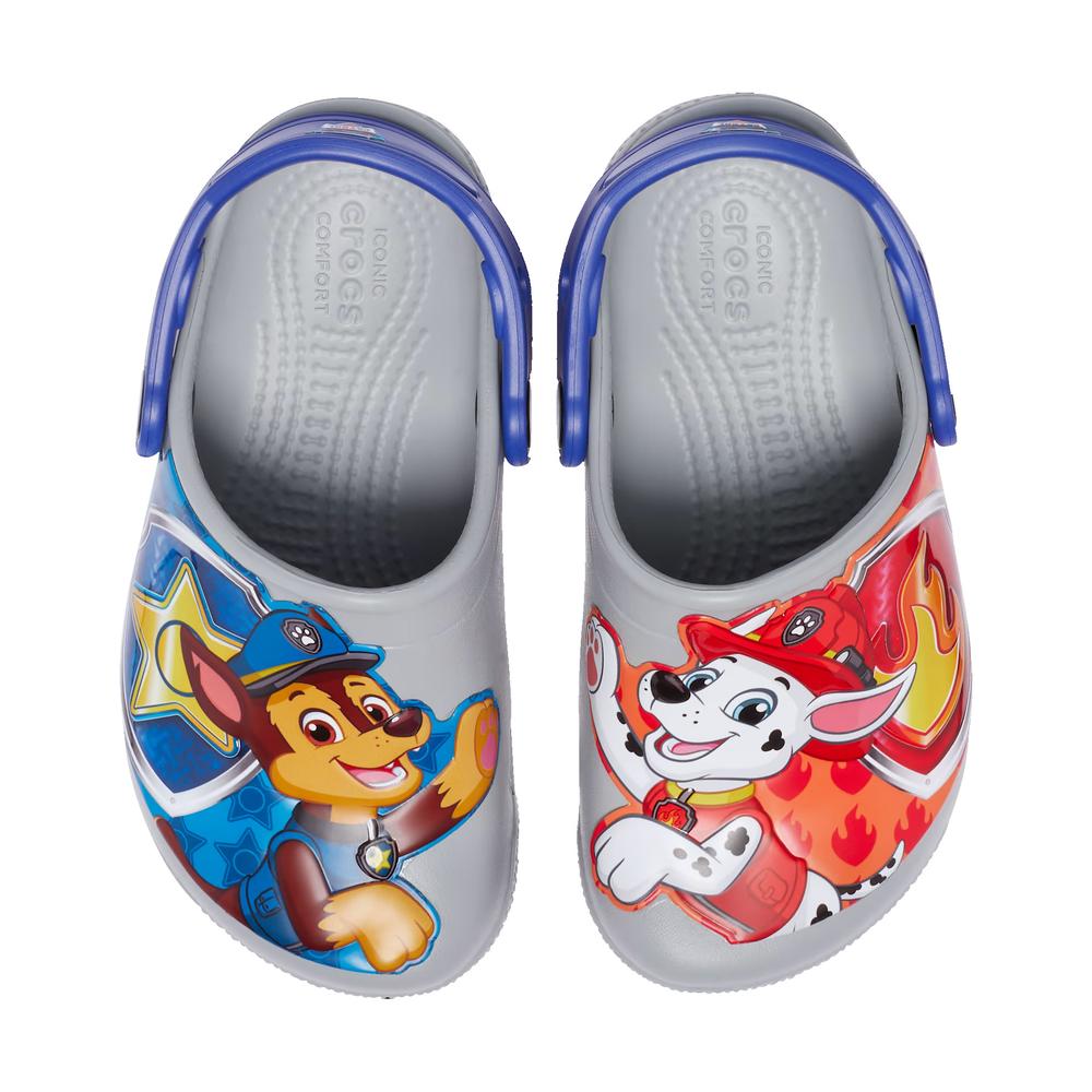 Flip Flop Crocs Toddler Fun Lab Paw Patrol Patch Clog 207487-007 - szürke