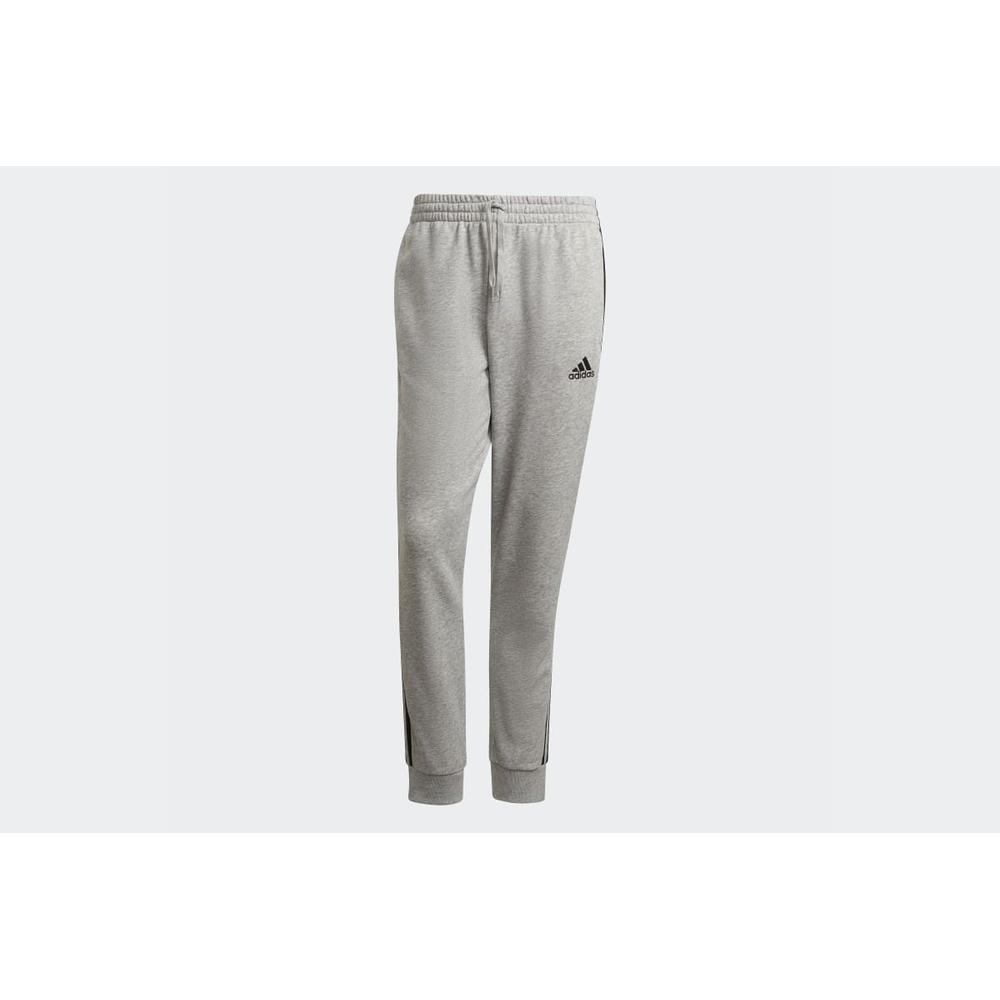 Alsonadrág adidas Essentials French Terry Tapered Cuff 3-Stripes Pants GK8889 - szürke