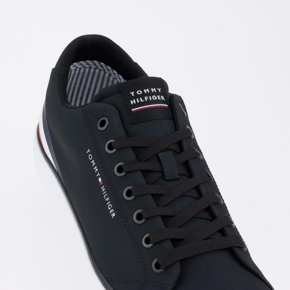 Cipő Tommy Hilfiger HI Vulc Core Low Stripes FM0FM04735-BDS - fekete