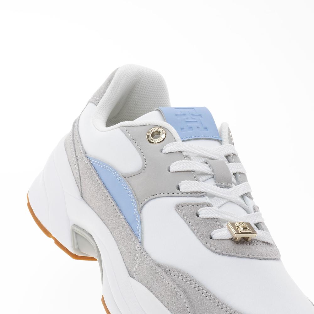 Cipő Tommy Hilfiger Chunky Feminine Runner Hardware FW0FW07703-PQT - fehér