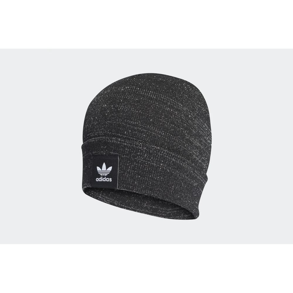 Sapka adidas Originals Adicolor Cuff Knit Glitter Beanie H35541 - fekete