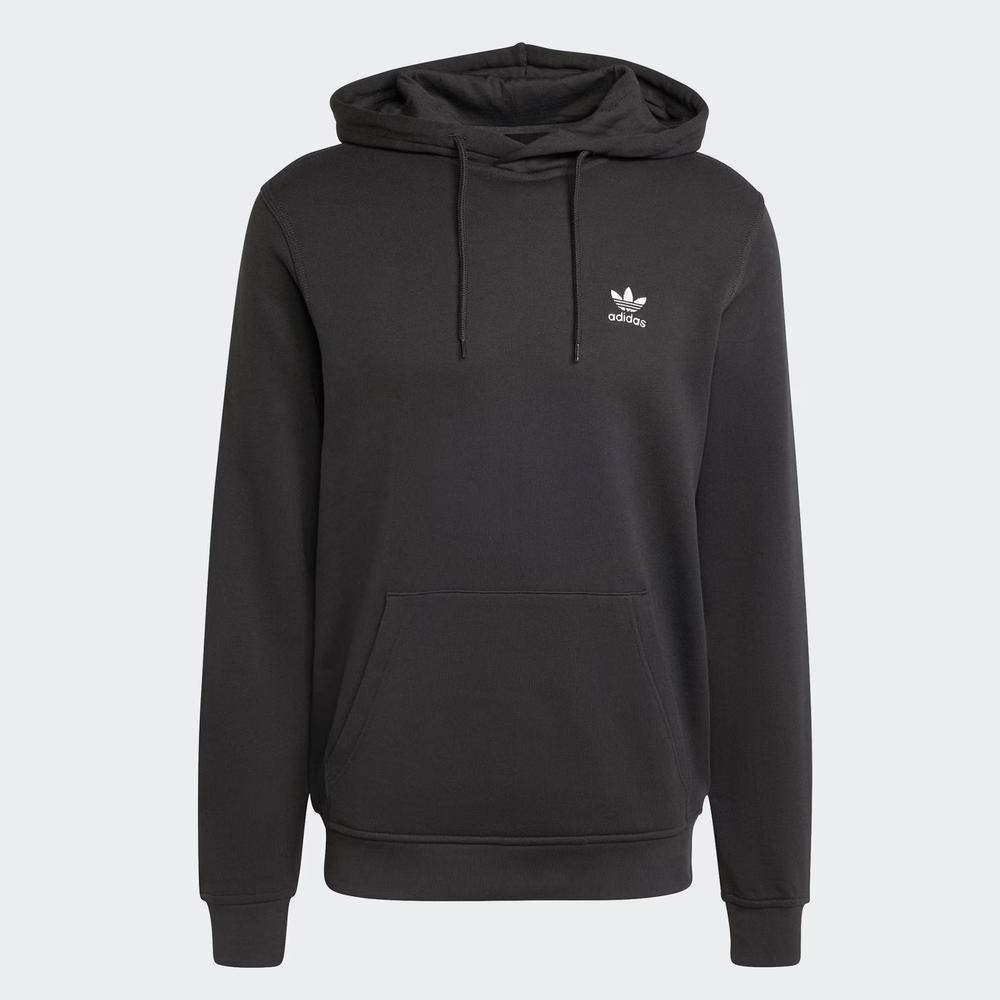 Férfi pulóver adidas Originals Trefoil Essentials Hoodie French Terry JD2404 - fekete