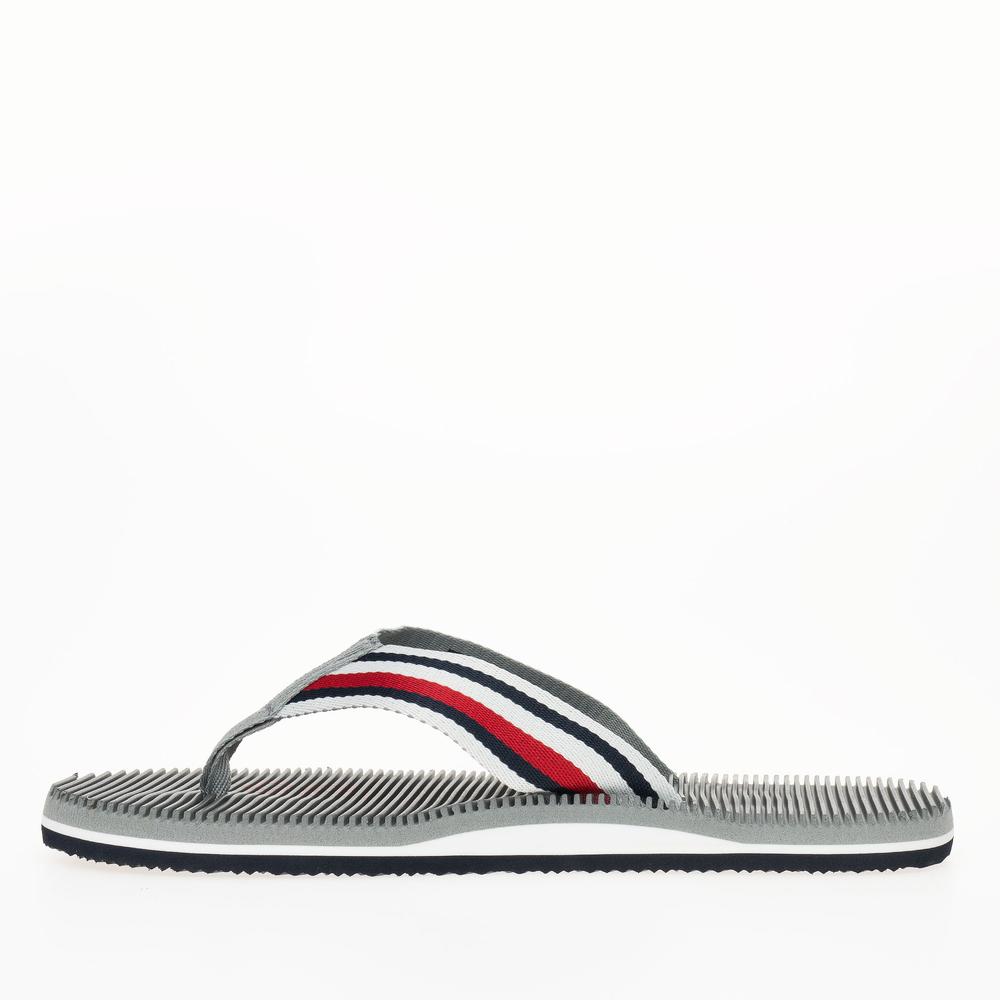 Flip Flop Tommy Hilfiger Massage Footbed Oly Beach Sandal FM0FM05025-PRT - szürke