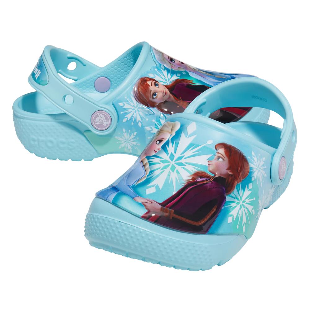 Flip Flop Crocs Toddler Fun Lab Disney Frozen II Clog 206804-4O9 - kék
