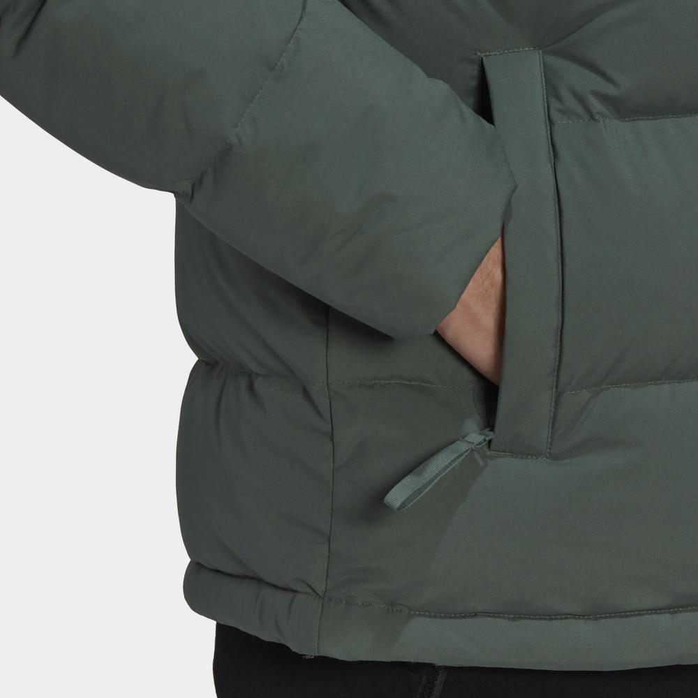Dzseki adidas Helionic Hooded Down HG8749 - zöld
