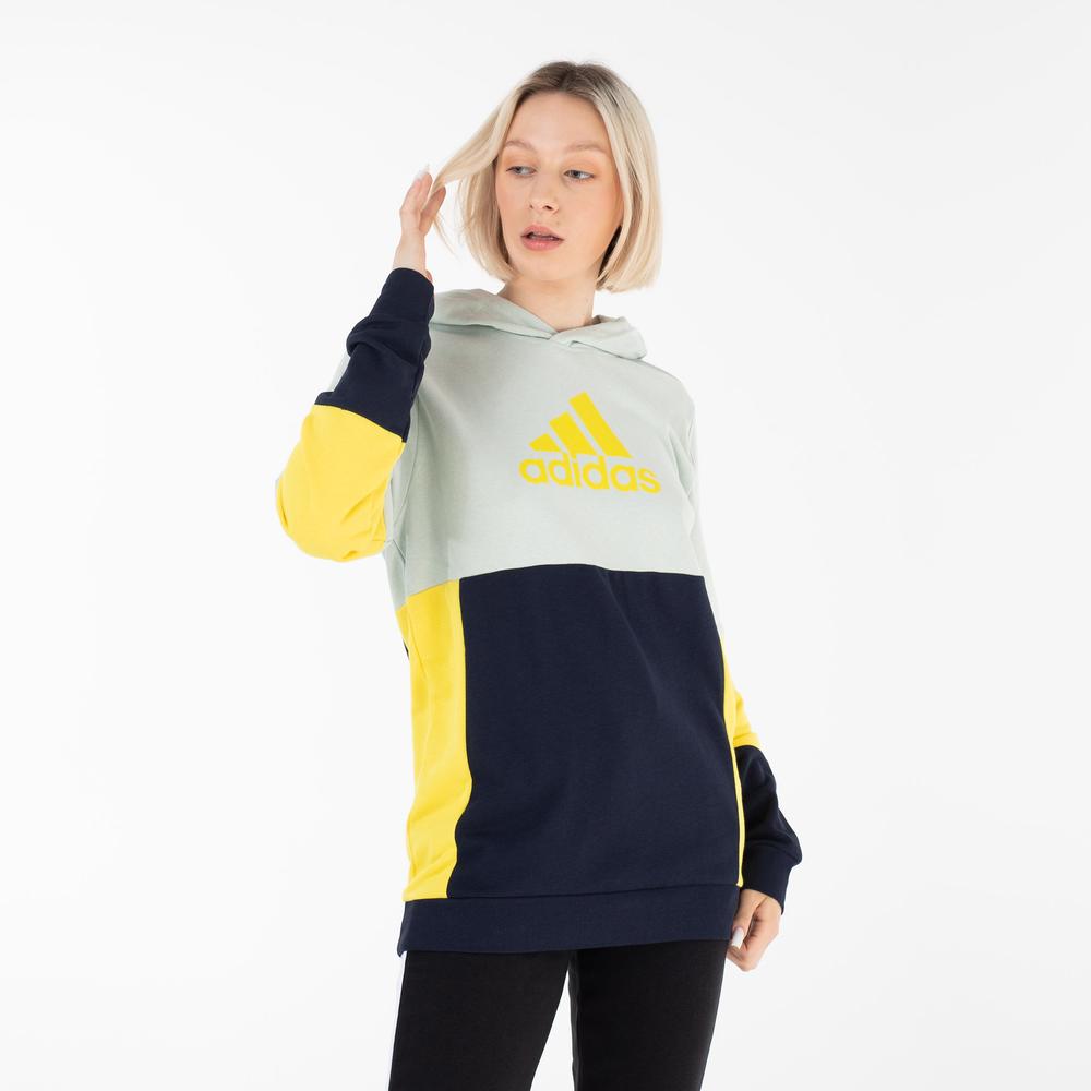 Pulóver adidas Colorblock Fleece HN8567 - többszínű