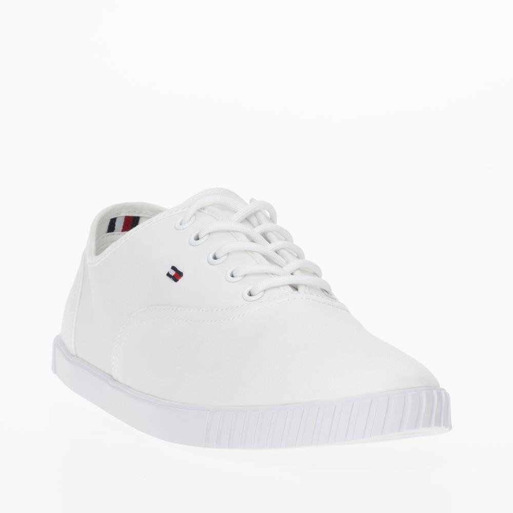 Cipő Tommy Hilfiger Canvas Lace Up FW0FW07805-YBS - fehér