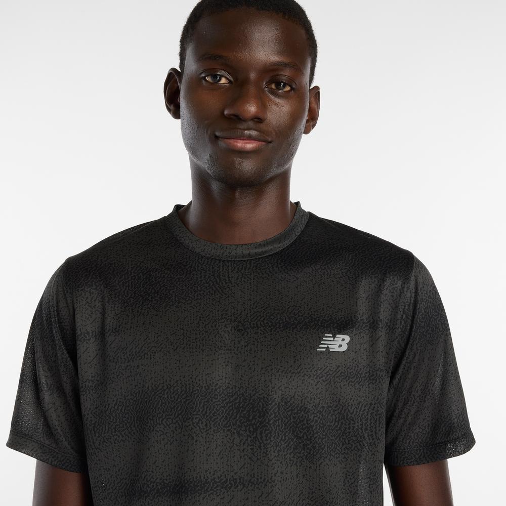 Férfi futópóló New Balance MT61G4S7BGR - fekete