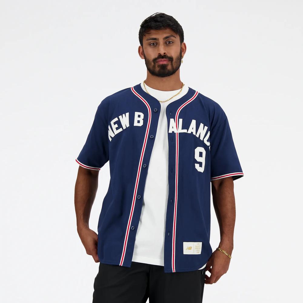 Férfi futópóló New Balance MT41512NNY - sötétkék
