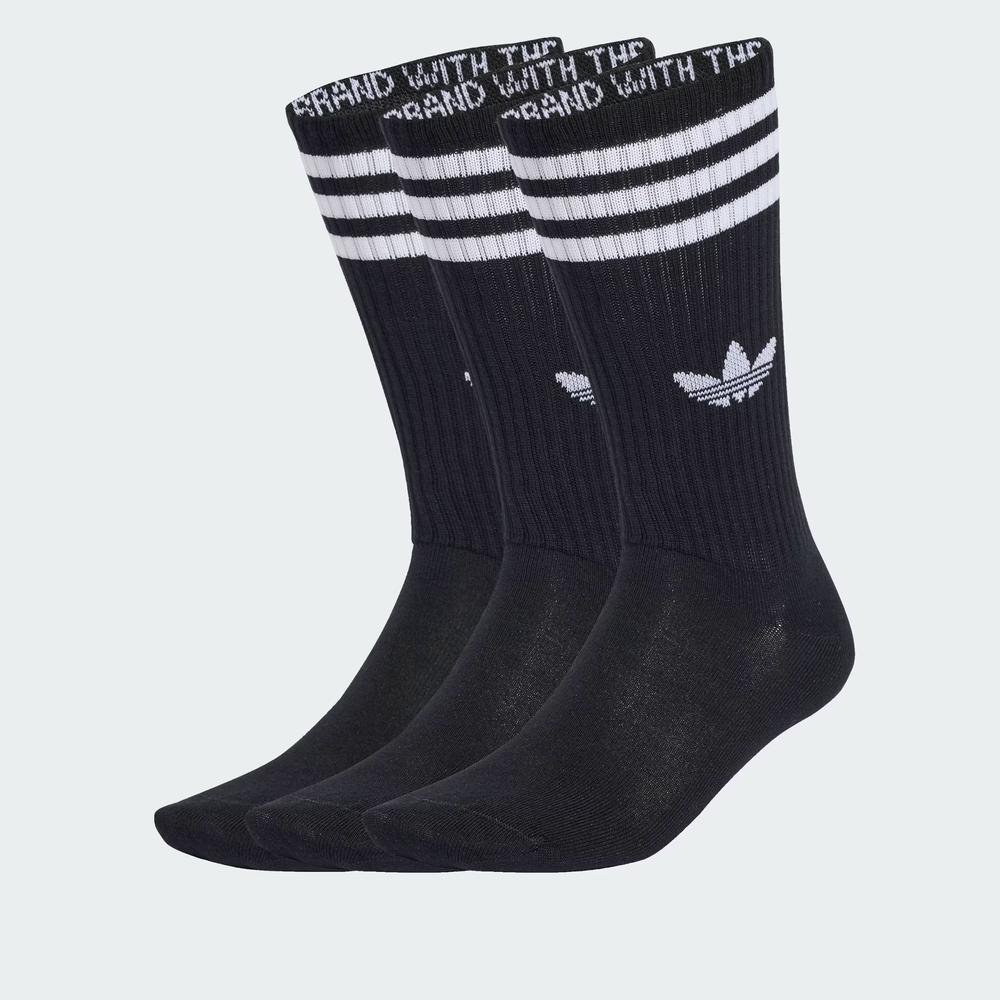 Zokni unisex adidas Originals 3-Stripies High Crew 3 Pairs JV7417 - fekete