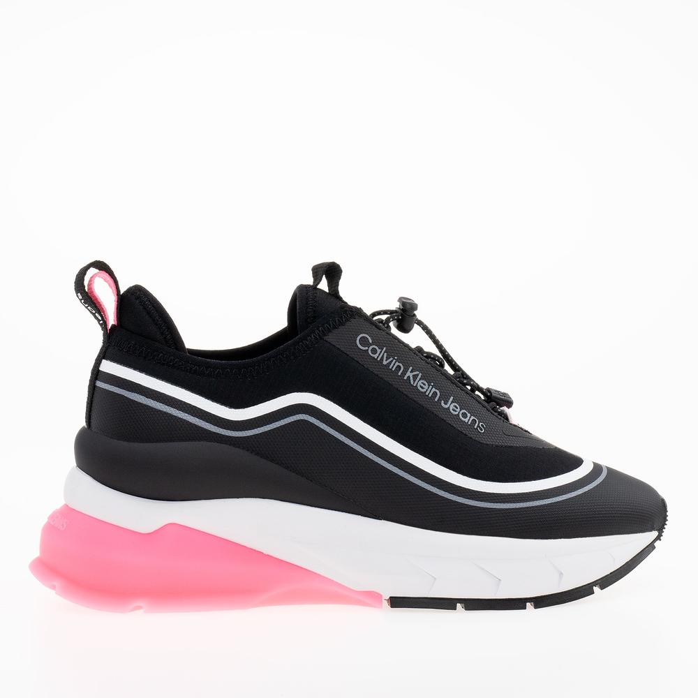 Cipő Calvin Klein Jeans Wedge Runner Slip On Wn YW0YW01208-01C - fekete