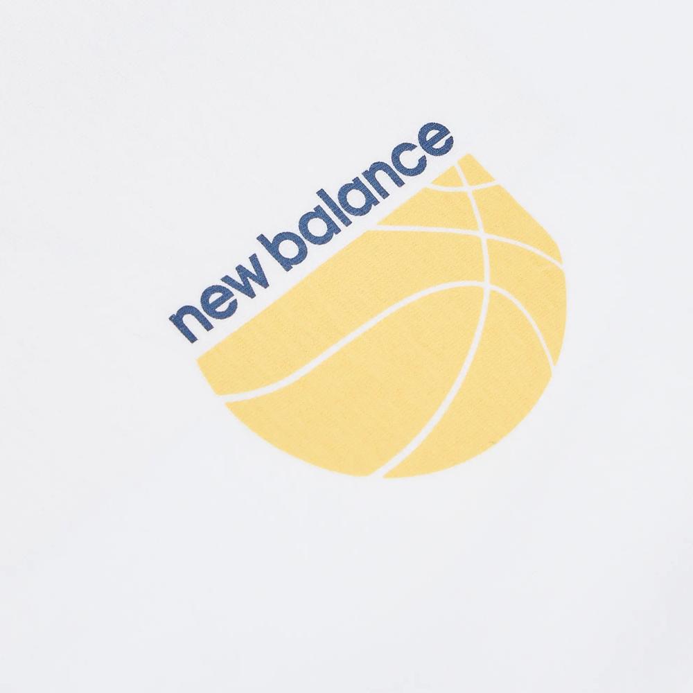 Gyerek póló New Balance LAKB0157BWE - fehér
