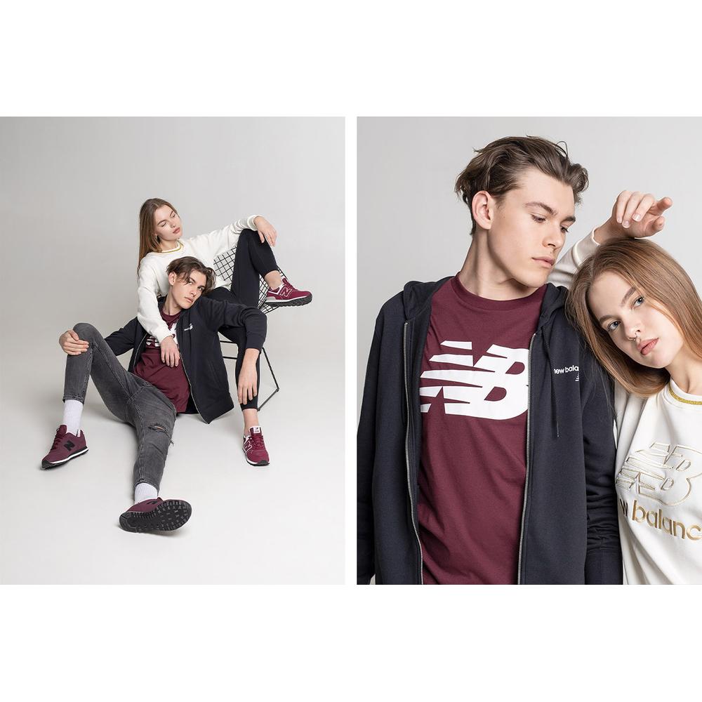 Pulóver New Balance MJ03907BK - fekete