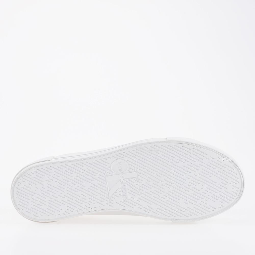 Buty Calvin Klein Jeans Vulc Flatform Bold Lth YW0YW00821-0K8 - białe