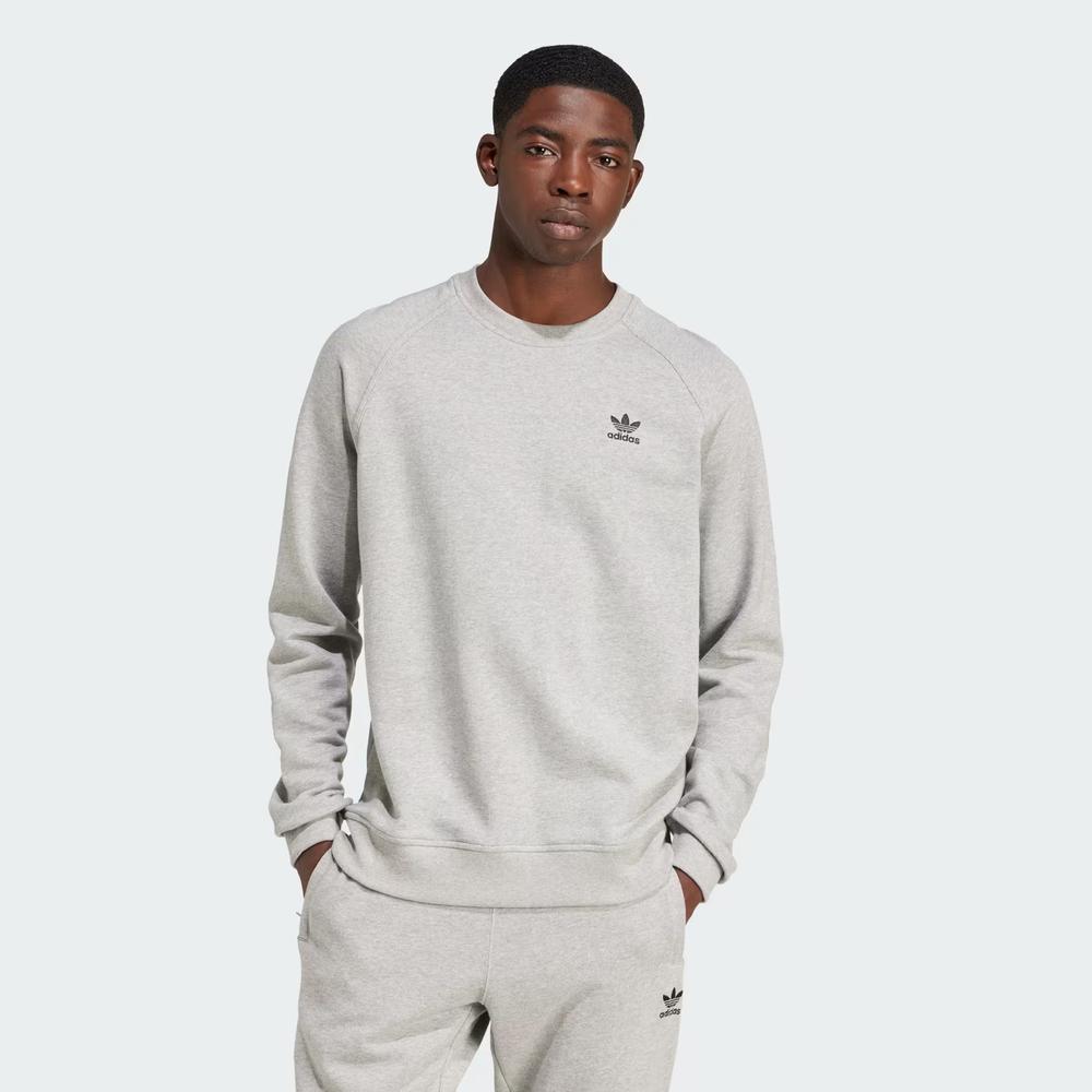Pulóver adidas Trefoil Essentials Crewneck IX7677 - szürke