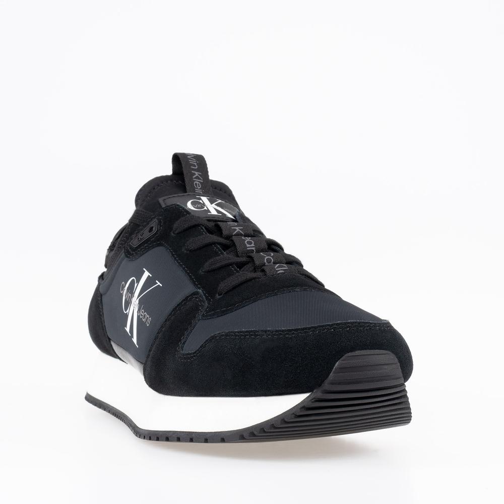Cipő Calvin Klein Jeans Runner Sock Laceup YM0YM00553-01H - fekete