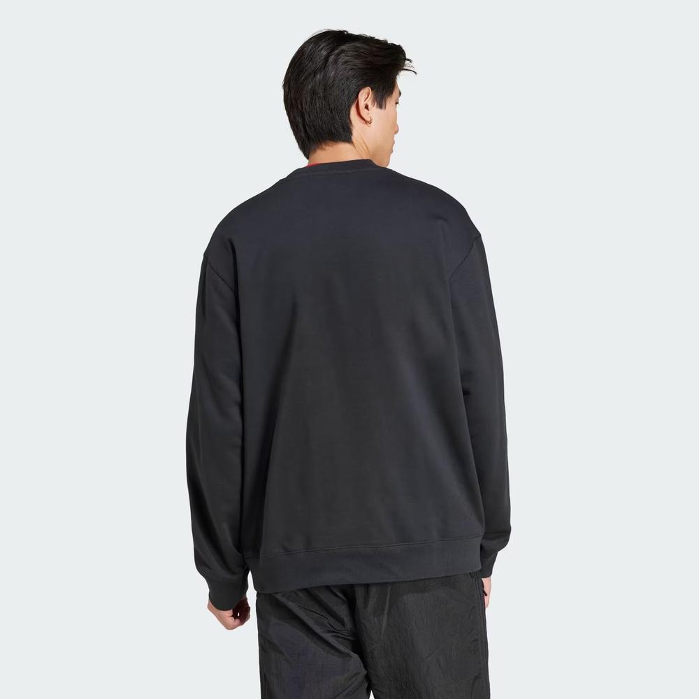 Férfi pulóver adidas Originals Premium Essentials Crew Sweatshirt JC9574 - fekete