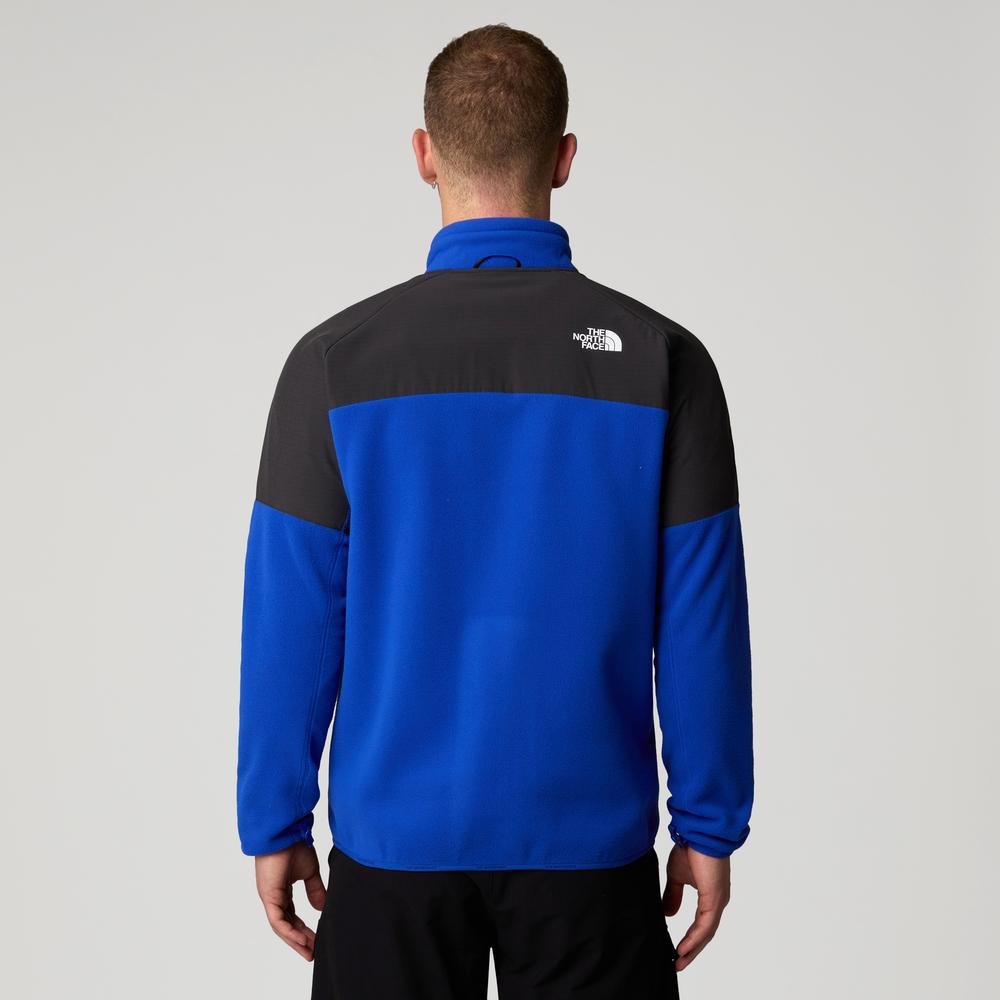 Pulóver The North Face 100 Glacier Heavyweight Full-Zip Fleece 0A89JGJL11 - sötétkék