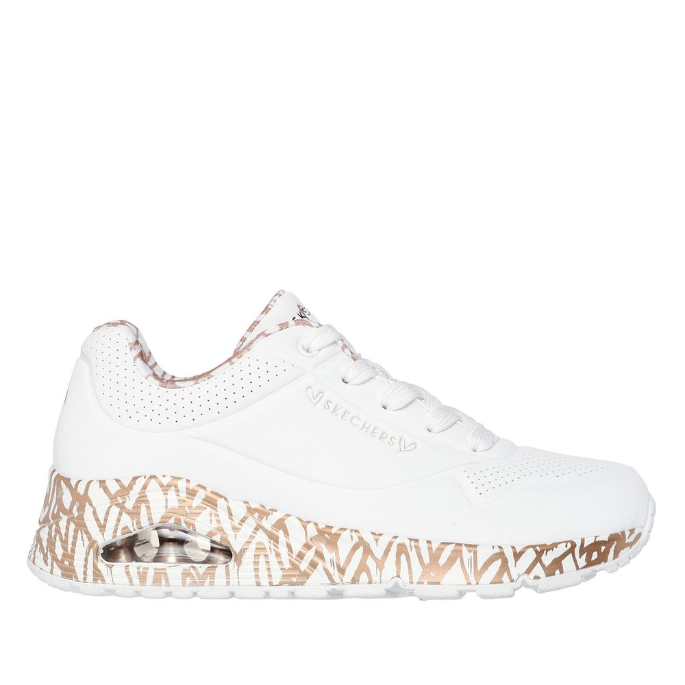 Cipő Skechers x JGoldcrown Uno Loving Love 155506WTRG - fehér