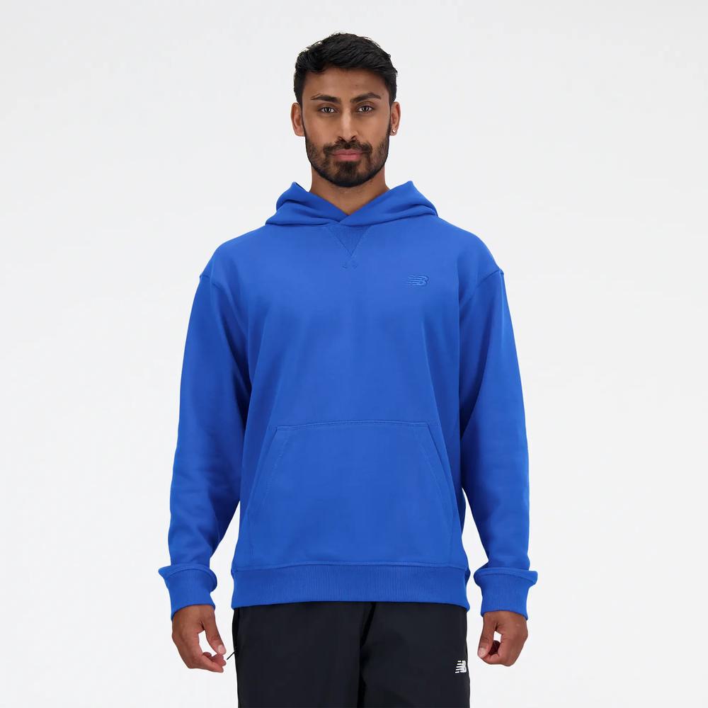 Pulóver New Balance MT41534BUL - kék