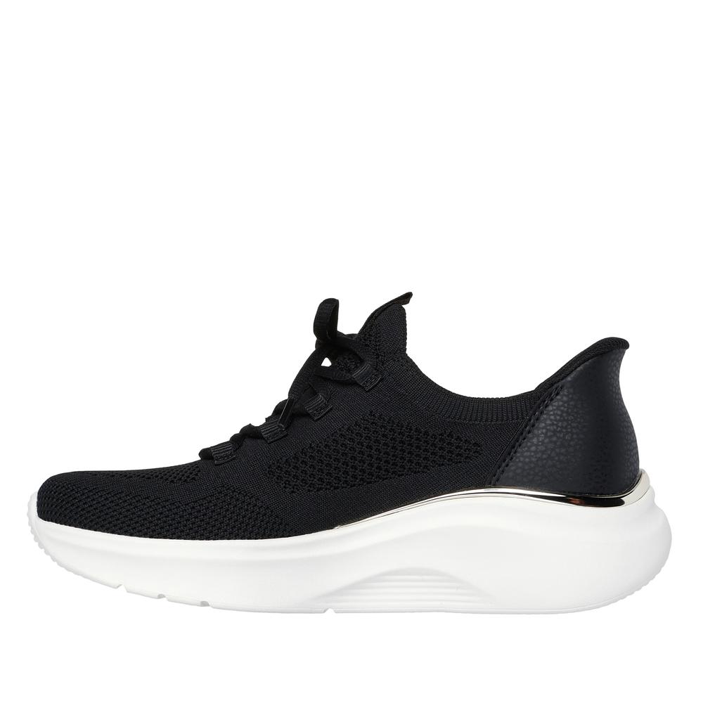 Női cipő Skechers Slip-ins Bobs Sport B Love Tru Delight 117617BLK - fekete
