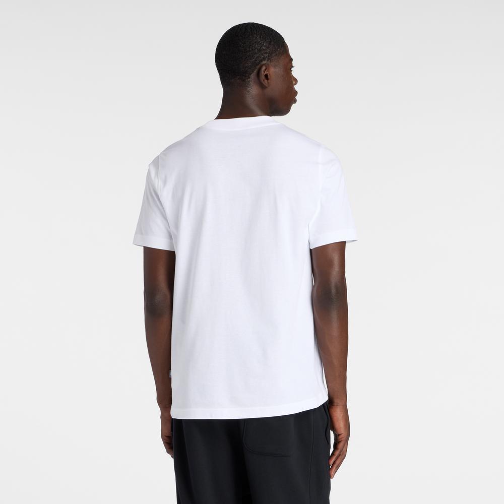 Férfi futópóló New Balance MT61L3FMWT - fehér