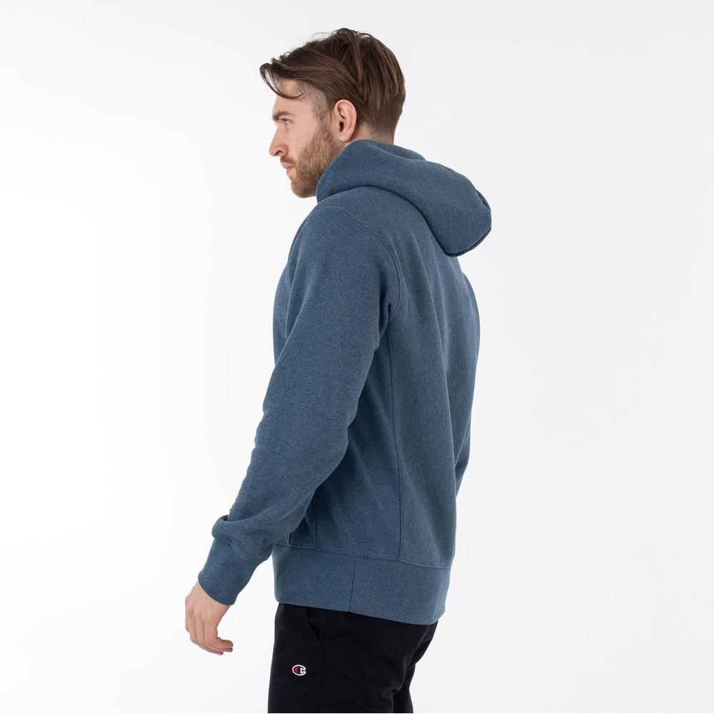 Pulóver Champion Hooded Sweatshirt 218800-BM513 - sötétkék