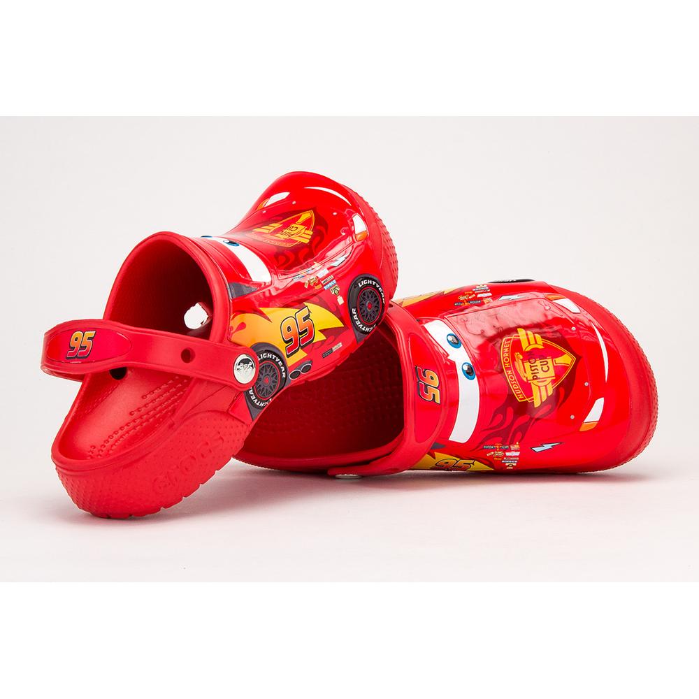 Flip Flop Crocs Fun Lab Cars Clog Flame 204116-8C1 - piros