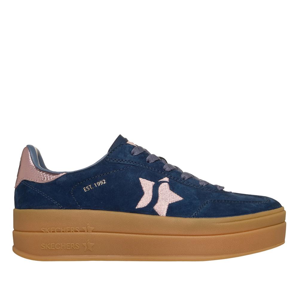 Női cipő Skechers Academy HI - Elevated Essence 185430NVPK - sötétkék