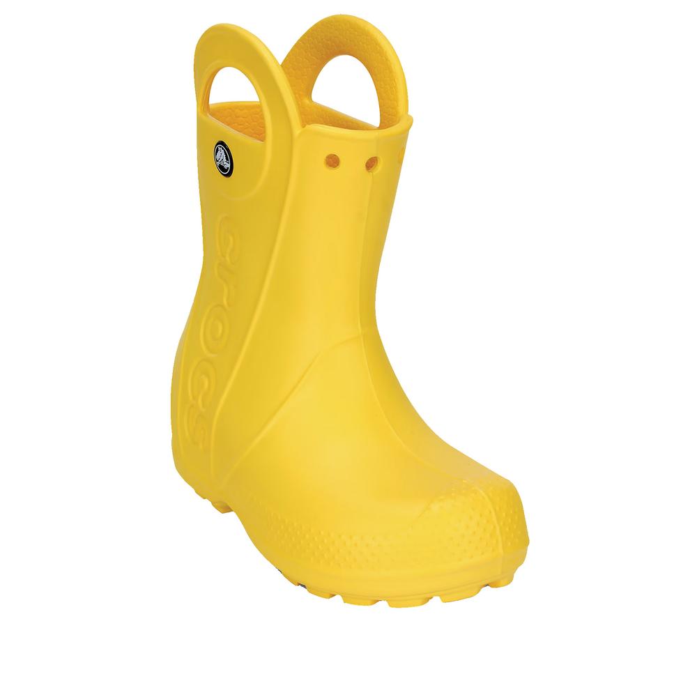 Kalosze Crocs Handle It Rain Boot Kids 12803-730 - sárga
