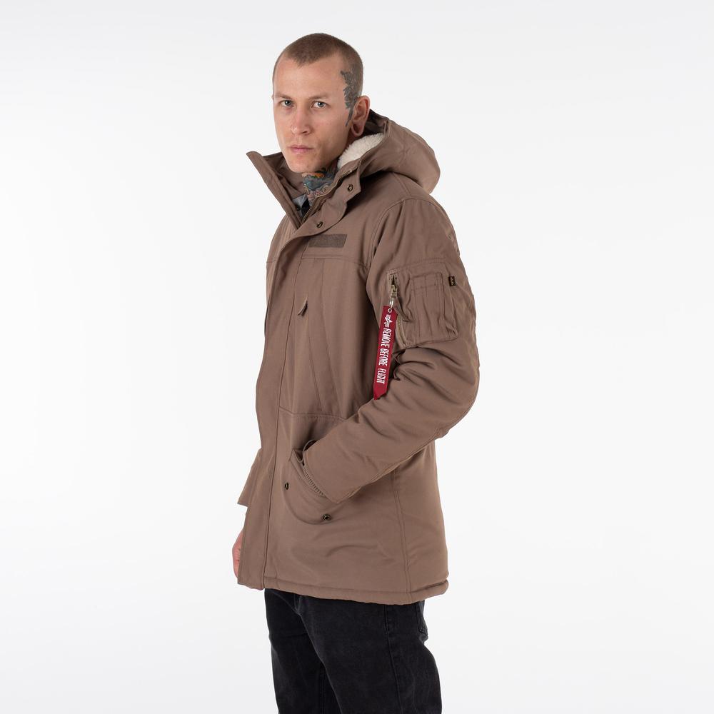 Dzseki Alpha Industries N3B Expedition Parka 108112183 - barna