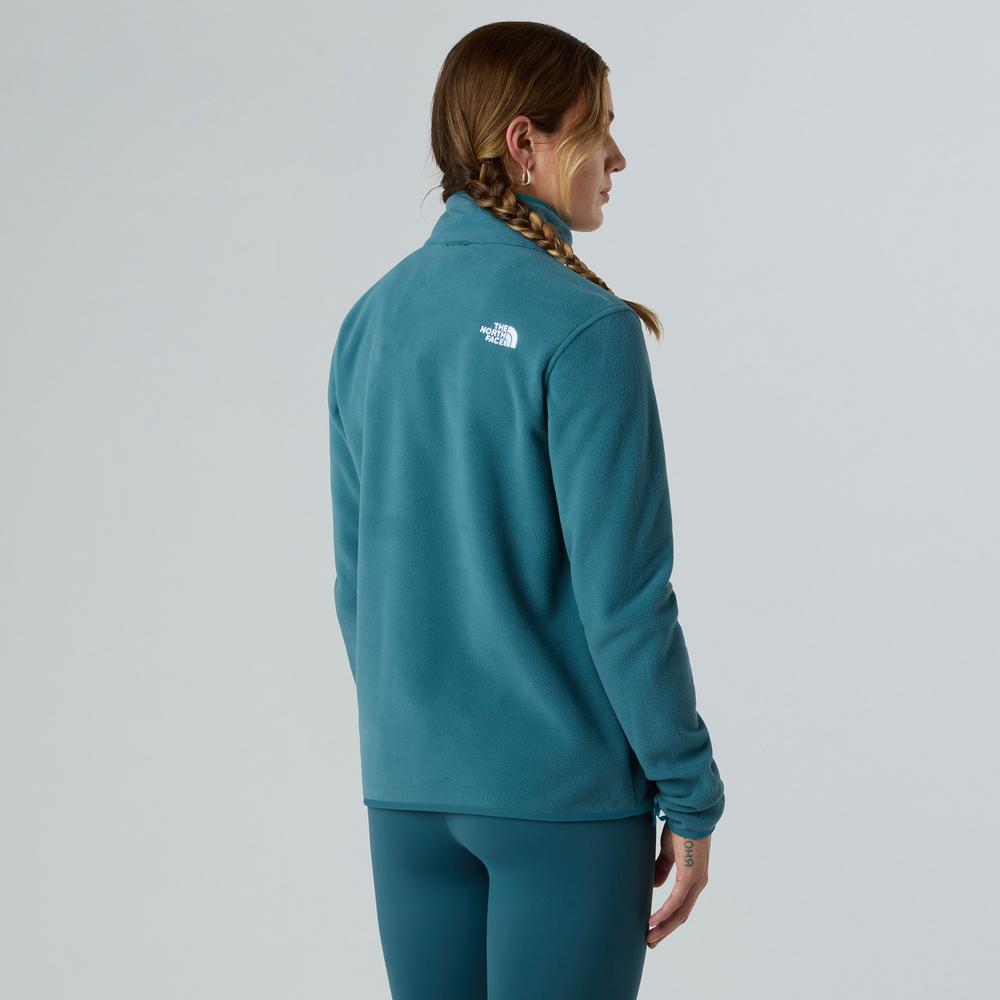 Női pulóver The North Face 100 Glacier Full-Zip Fleece 0A8D2FBQ51 - kék