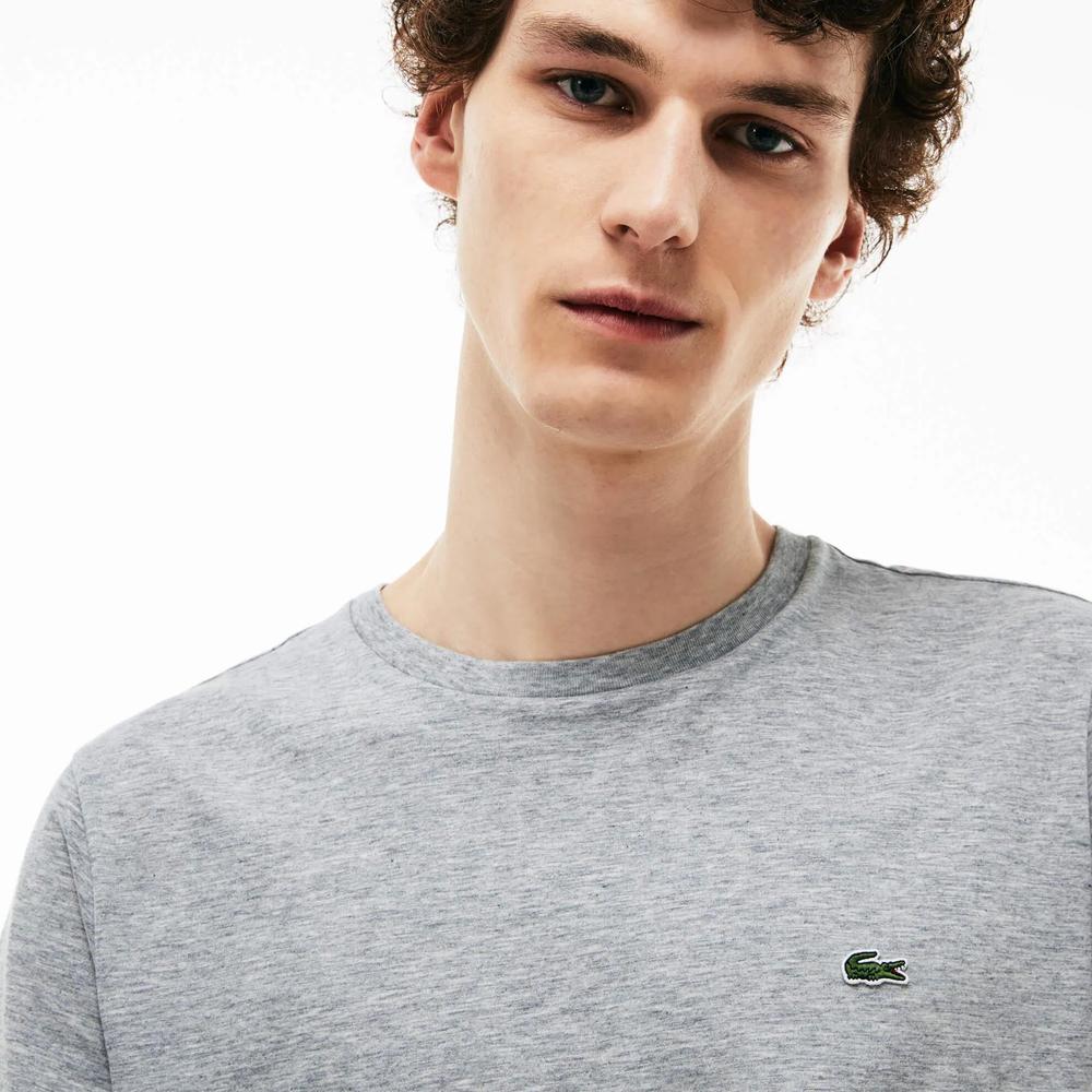 Póló férfi Lacoste Crew Neck Pima Cotton Jersey TH6709-CCA - szürke