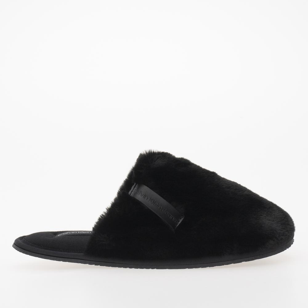 Cipő Calvin Klein Hotel Slipper Fur After Glow YW0YW01593-0GJ - fekete