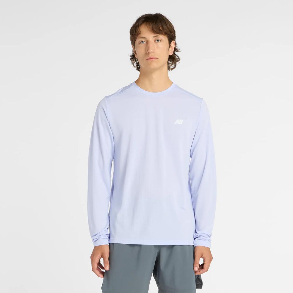 Férfi futópóló New Balance MT51802DYK - kék