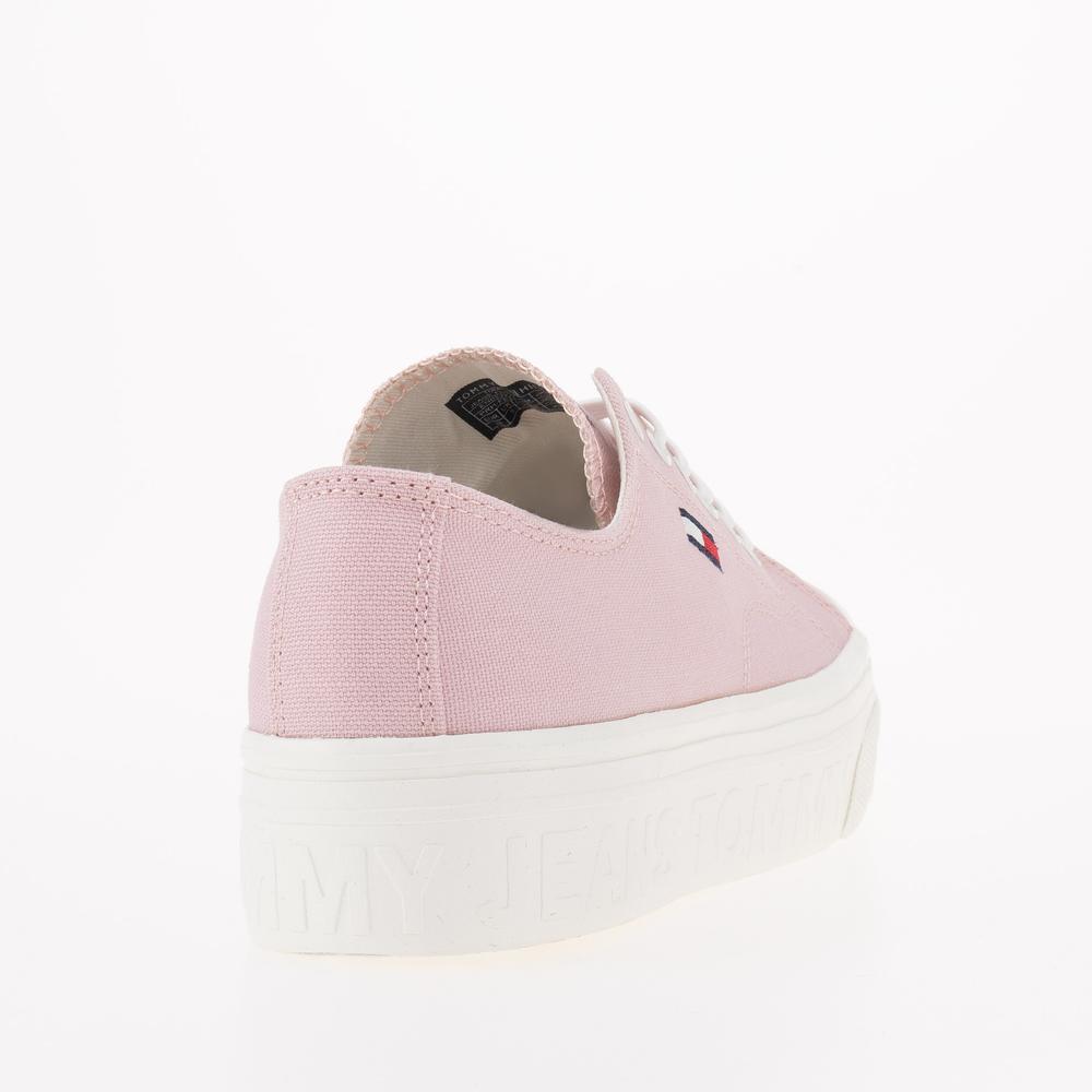 Cipő Tommy Jeans Lace-Up Flatform EN0EN02173-TH2 - rózsaszín