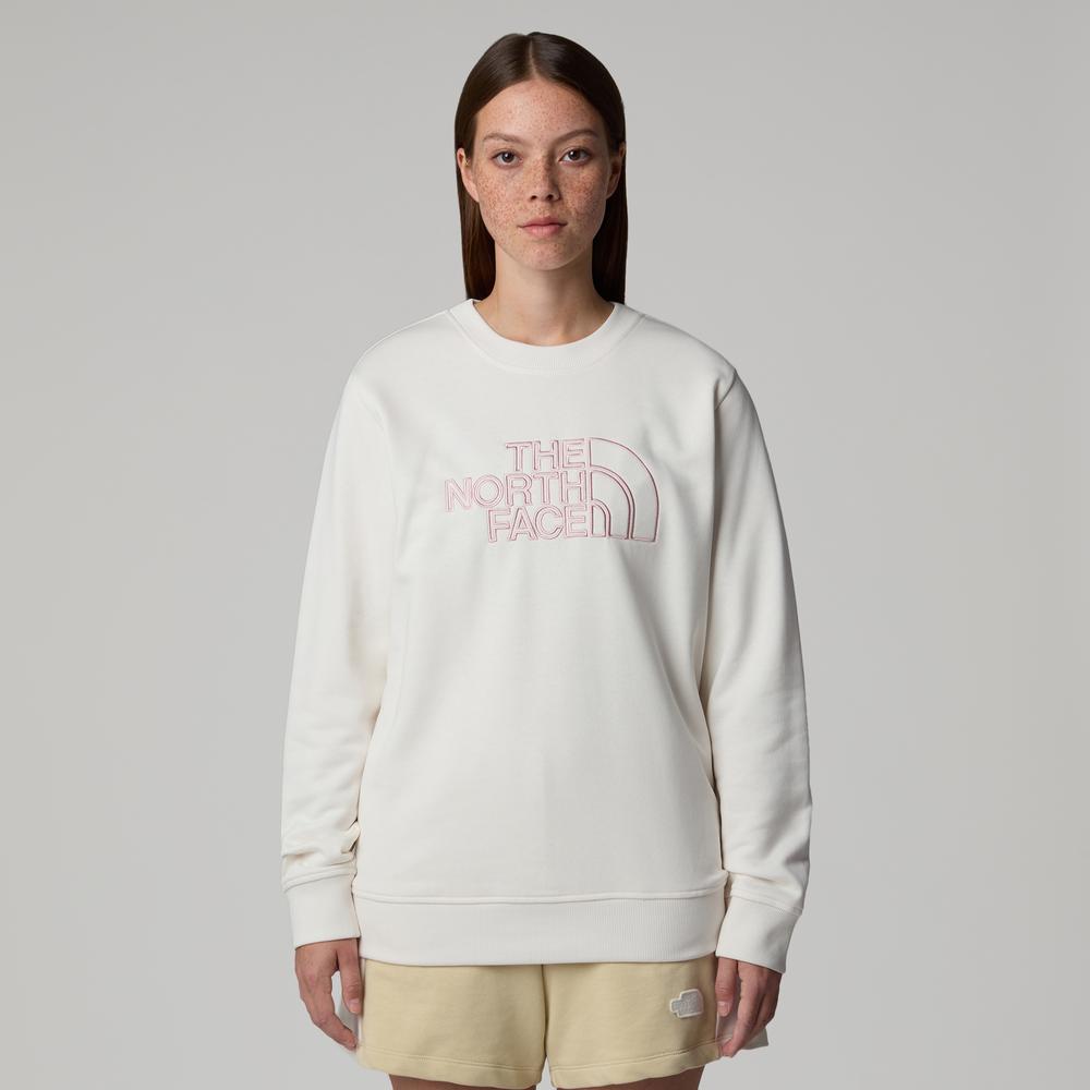 Női pulóver The North Face Drew Peak Light Crew 0A8C1EATW1 - fehér